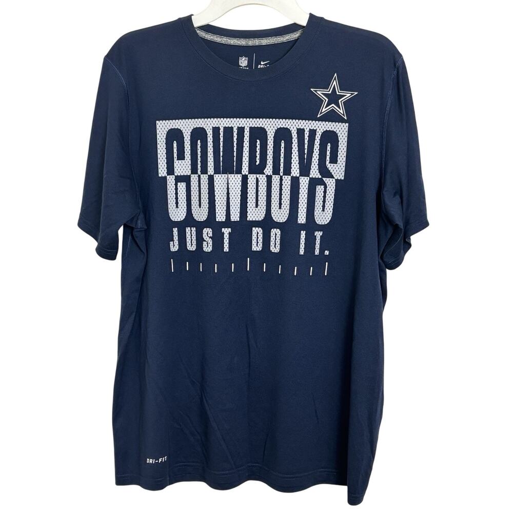 Nike Dri-Fit NFL Dallas Cowboys Football T-Shirt Men’s Size Large Swoosh